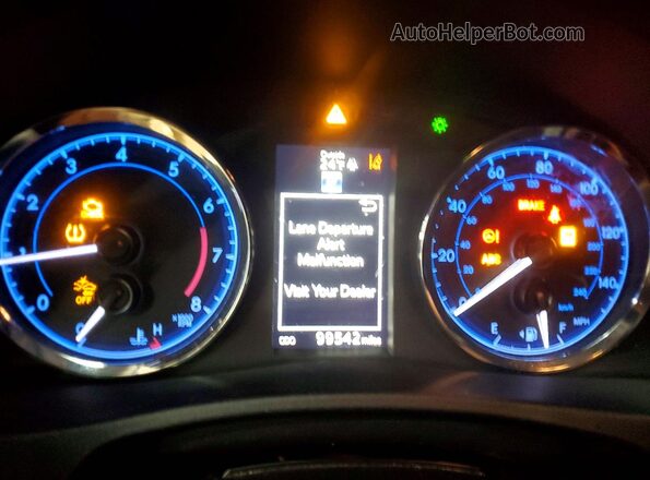 2T1BURHE1JC019469 2018 TOYOTA COROLLA Black Instrument cluster view