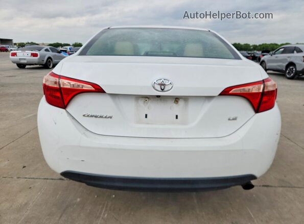 2T1BURHE1JC020413 2018 TOYOTA COROLLA White Հետևի տեսք