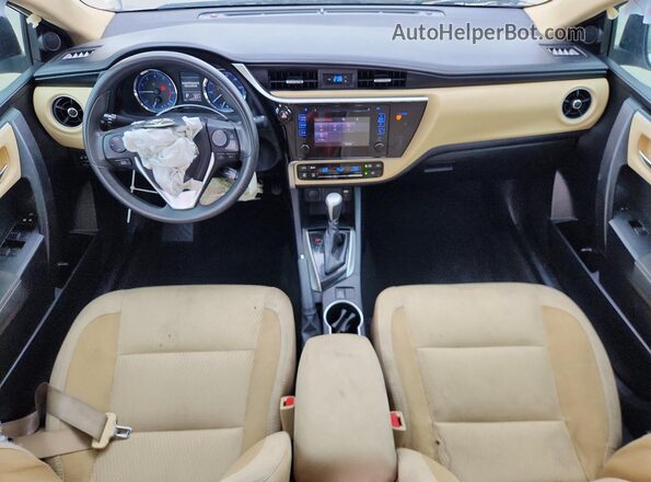 2T1BURHE1JC020413 2018 TOYOTA COROLLA White Առջևի վահանակի տեսք