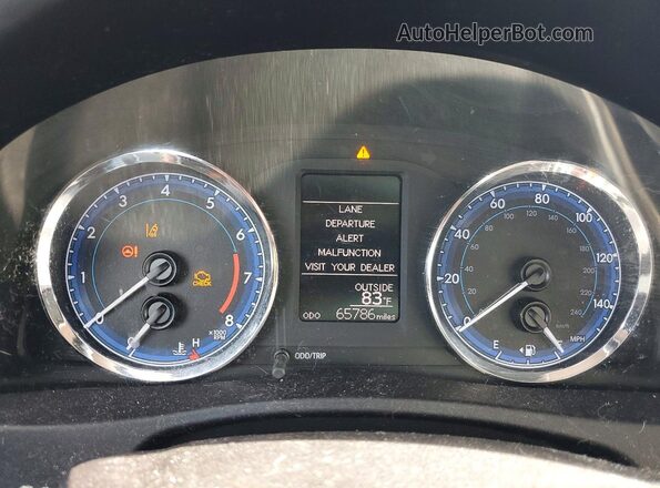 2T1BURHE1JC029404 2018 TOYOTA COROLLA Gray Սարքավորումների վահանակի տեսք