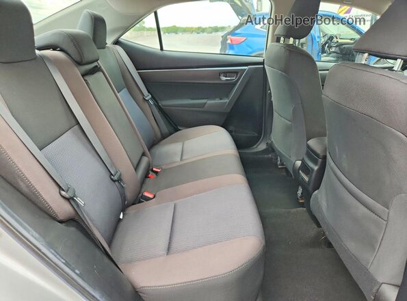 2T1BURHE1JC038488 2018 TOYOTA COROLLA Silver უკანა სავარძლების ხედი