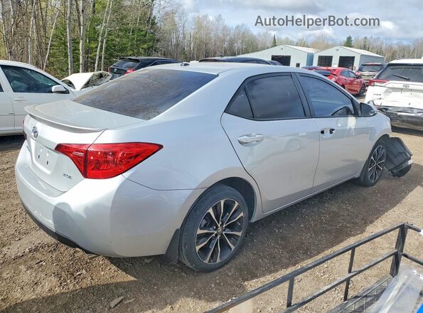 2T1BURHE1JC103713 2018 TOYOTA COROLLA Silver Rear right
