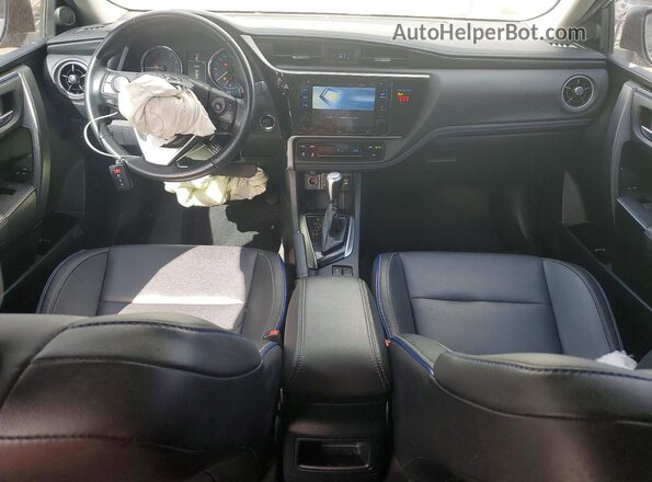 2T1BURHE1JC103713 2018 TOYOTA COROLLA Silver Dashboard view