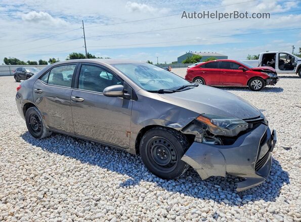 2T1BURHE1JC966382 2018 TOYOTA COROLLA Gray Delantero derecho