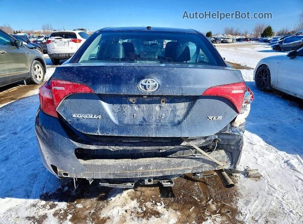 2T1BURHE1JC966530 2018 TOYOTA COROLLA Blue Вид ззаду