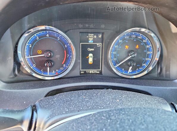 2T1BURHE1JC966530 2018 TOYOTA COROLLA Blue Вид щитка приладів