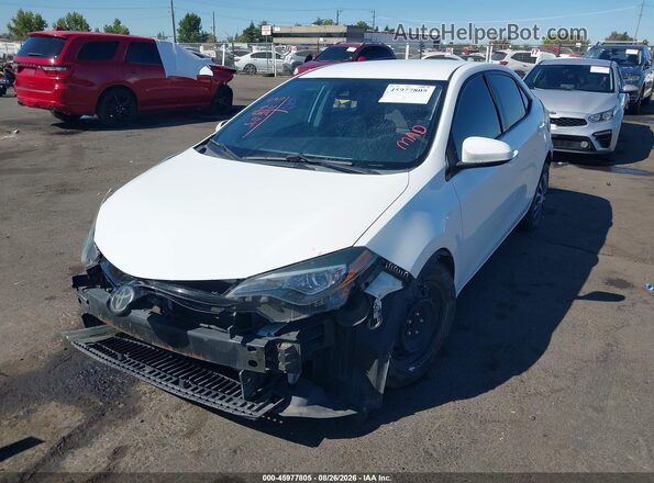 2T1BURHE1JC986261 2018 TOYOTA COROLLA Белый Передняя левая четверть