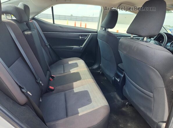 2T1BURHE1KC143548 2019 TOYOTA COROLLA Silver უკანა სავარძლების ხედი