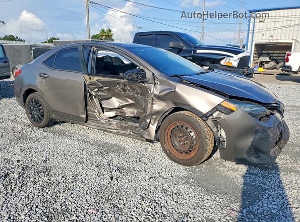 2T1BURHE1KC170510 2019 TOYOTA COROLLA Gray Delantero derecho