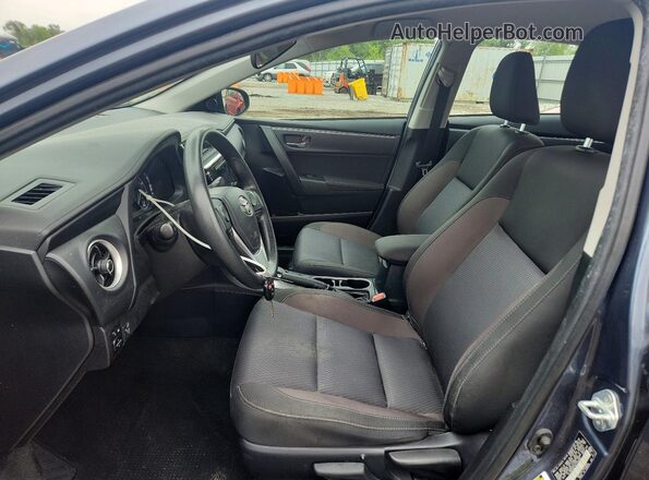 2T1BURHE1KC179496 2019 TOYOTA COROLLA Blue Widok wnętrza z przodu