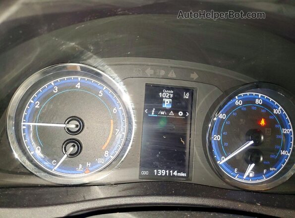 2T1BURHE1KC208768 2019 TOYOTA COROLLA White Instrument cluster view