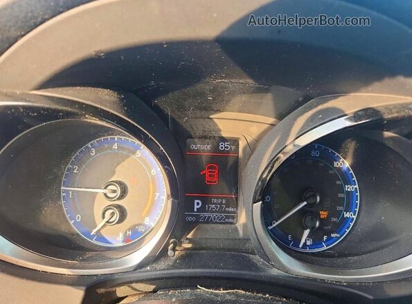 2T1BURHE2GC526177 2016 TOYOTA COROLLA Black Սարքավորումների վահանակի տեսք