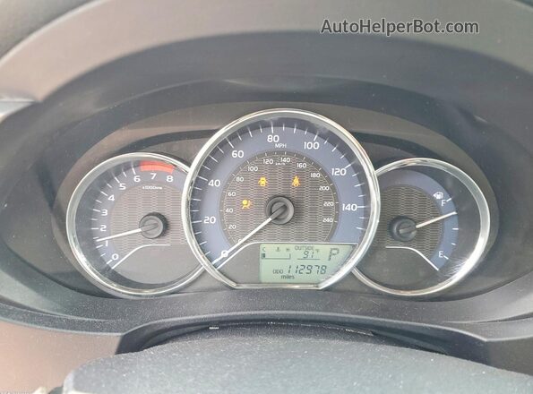 2T1BURHE2GC539639 2016 TOYOTA COROLLA Gray Instrument cluster view