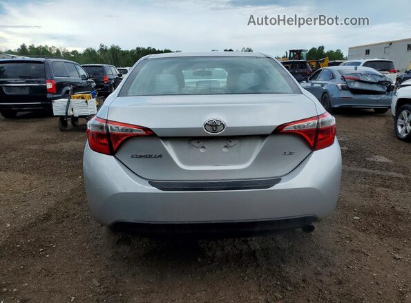 2T1BURHE2GC551192 2016 TOYOTA COROLLA Silver Rear view