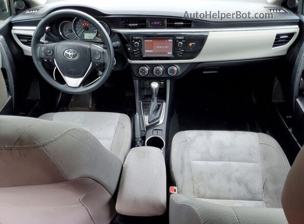 2T1BURHE2GC551192 2016 TOYOTA COROLLA Silver Dashboard view