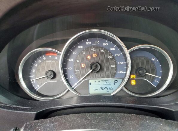 2T1BURHE2GC551192 2016 TOYOTA COROLLA Silver Instrument cluster view