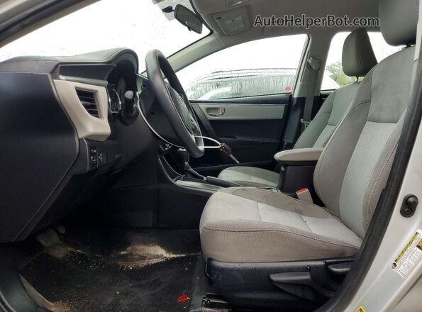 2T1BURHE2GC551192 2016 TOYOTA COROLLA Silver Front interior view
