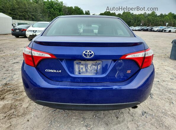 2T1BURHE2GC567800 2016 TOYOTA COROLLA Синий Вид сзади