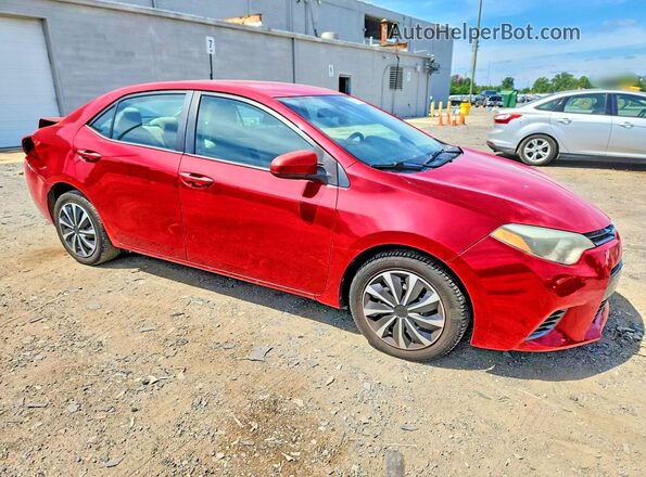 2T1BURHE2GC603727 2016 TOYOTA COROLLA Red Առջևի աջ