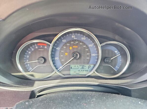 2T1BURHE2GC603727 2016 TOYOTA COROLLA Red Սարքավորումների վահանակի տեսք