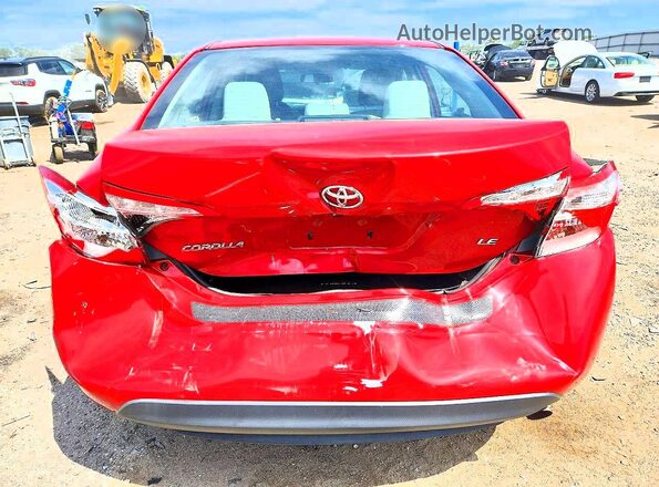 2T1BURHE2GC603727 2016 TOYOTA COROLLA Red Հետևի տեսք