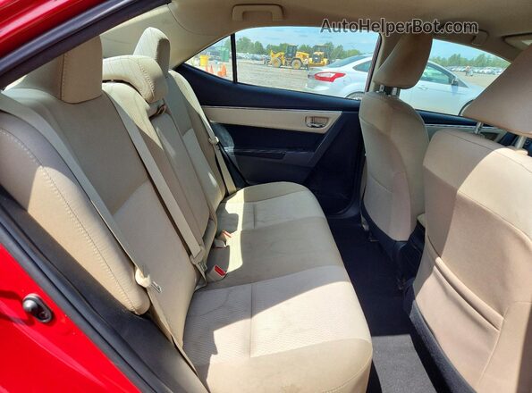 2T1BURHE2GC603727 2016 TOYOTA COROLLA Red Հետևի նստատեղերի տեսք