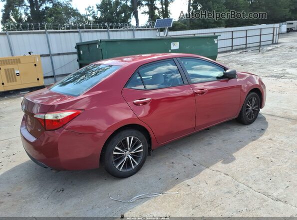 2T1BURHE2GC629695 2016 TOYOTA COROLLA Red Trasero derecho