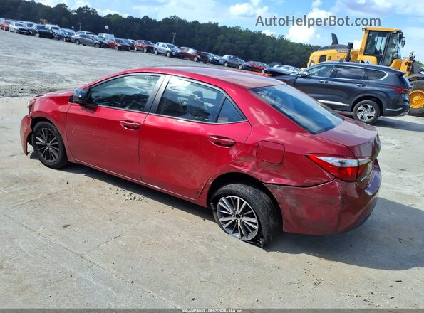 2T1BURHE2GC629695 2016 TOYOTA COROLLA Red Trasero izquierdo