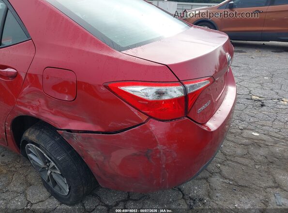2T1BURHE2GC629695 2016 TOYOTA COROLLA Red Vista frontal