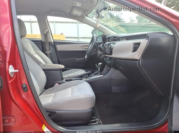 2T1BURHE2GC629695 2016 TOYOTA COROLLA Red Vista interior delantera