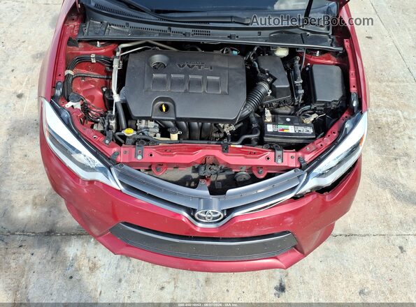 2T1BURHE2GC629695 2016 TOYOTA COROLLA Red Vista trasera