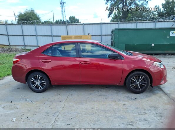 2T1BURHE2GC629695 2016 TOYOTA COROLLA Red Vista interior trasera