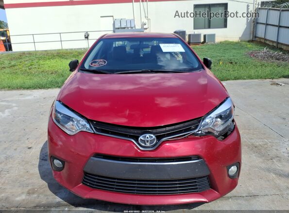 2T1BURHE2GC629695 2016 TOYOTA COROLLA Red Vista del cuadro de instrumentos