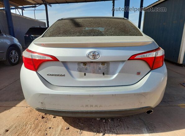 2T1BURHE2GC630894 2016 TOYOTA COROLLA Серебряный Вид сзади