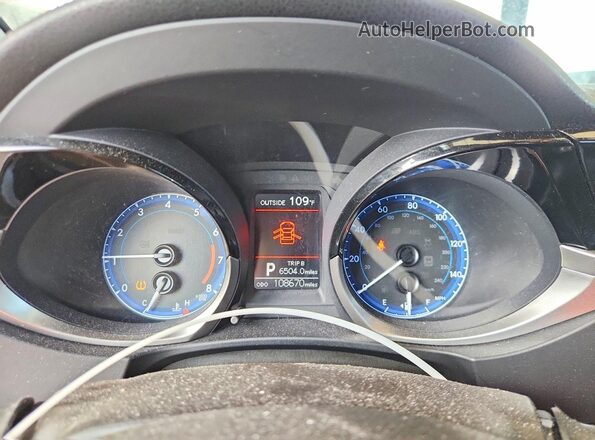 2T1BURHE2GC630894 2016 TOYOTA COROLLA Серебряный Вид щитка приборов
