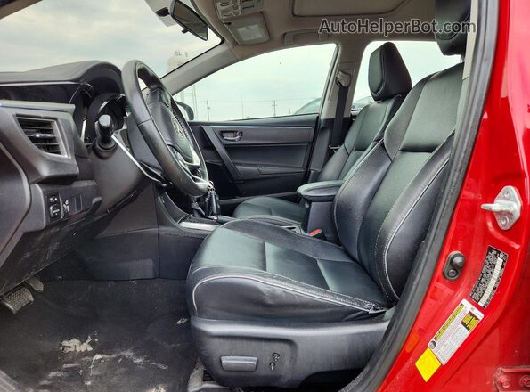 2T1BURHE2GC631172 2016 TOYOTA COROLLA Red Vista interior delantera