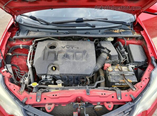 2T1BURHE2GC631172 2016 TOYOTA COROLLA Red Vista interior trasera