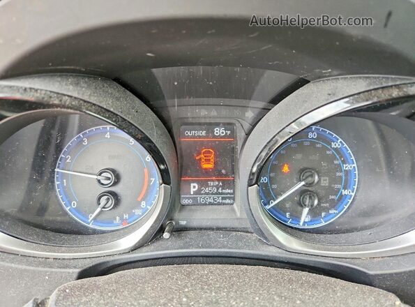 2T1BURHE2GC631172 2016 TOYOTA COROLLA Red Vista del cuadro de instrumentos