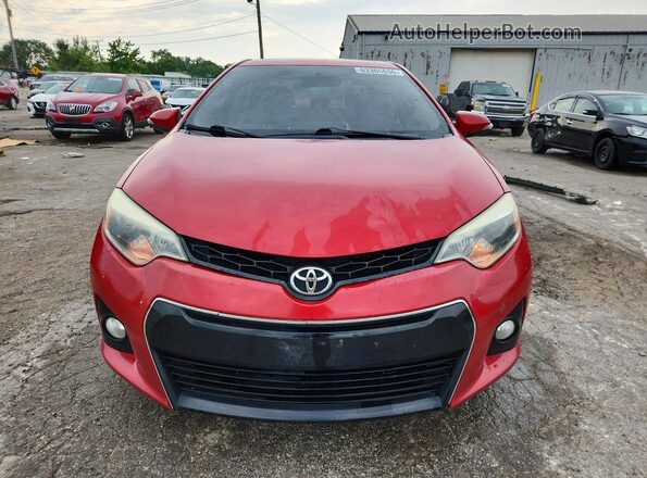 2T1BURHE2GC631172 2016 TOYOTA COROLLA Red Vista frontal