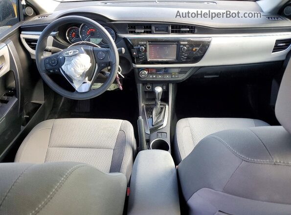 2T1BURHE2GC642818 2016 TOYOTA COROLLA Gray Առջևի վահանակի տեսք