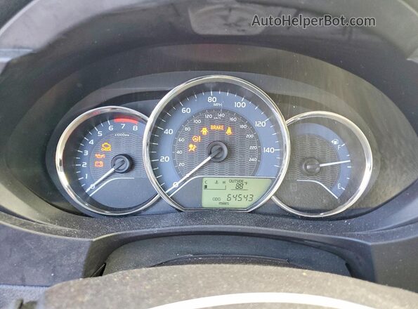 2T1BURHE2GC642818 2016 TOYOTA COROLLA Gray Սարքավորումների վահանակի տեսք
