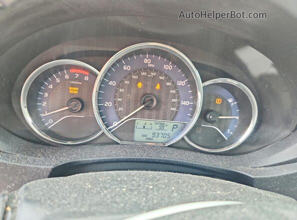 2T1BURHE2GC660350 2016 TOYOTA COROLLA Silver Widok zestawu wskaźników