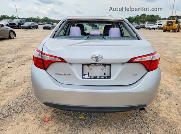 2T1BURHE2GC660350 2016 TOYOTA COROLLA Silver Widok z tyłu