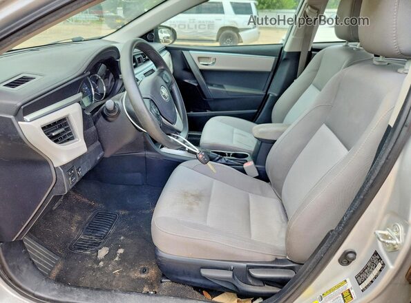 2T1BURHE2GC660350 2016 TOYOTA COROLLA Silver Widok wnętrza z przodu