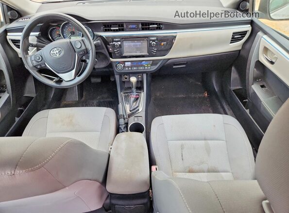 2T1BURHE2GC660350 2016 TOYOTA COROLLA Silver Widok deski rozdzielczej