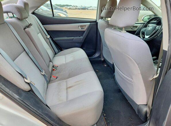 2T1BURHE2GC660350 2016 TOYOTA COROLLA Silver Widok tylnych siedzeń