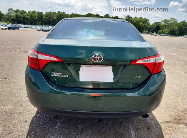 2T1BURHE2GC668691 2016 TOYOTA COROLLA Зеленый Вид сзади