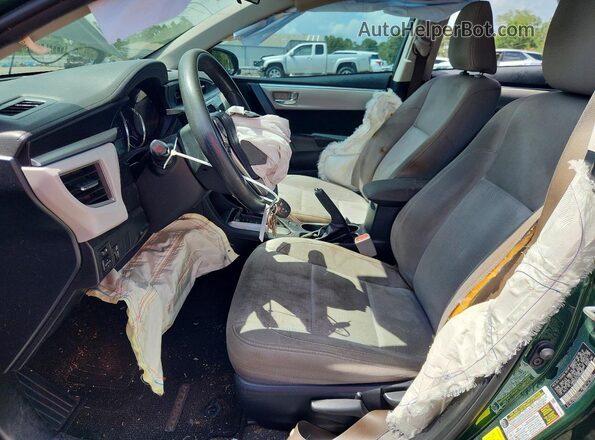 2T1BURHE2GC668691 2016 TOYOTA COROLLA Зеленый Вид салона спереди