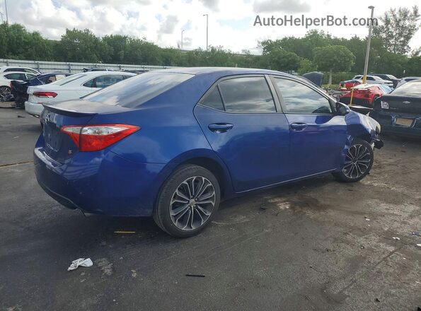 2T1BURHE2GC720093 2016 TOYOTA COROLLA Синий Задняя правая четверть