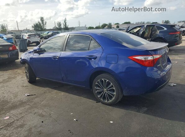 2T1BURHE2GC720093 2016 TOYOTA COROLLA Синий Задняя левая четверть